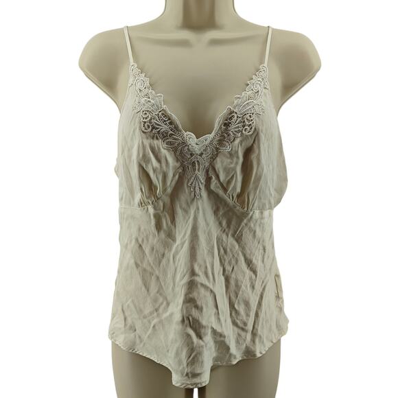 Worthington Petites 100% Silk and Lace Babydoll Camisole Y2K MP - Picture 1 of 3